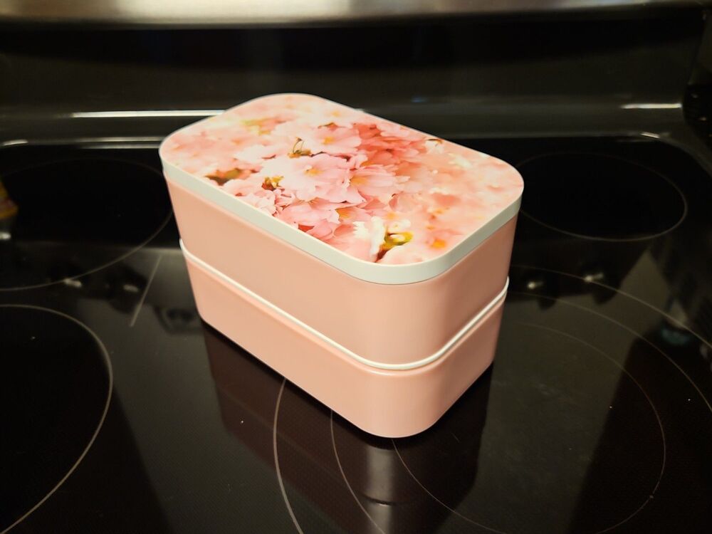 Sakura Cherry Blossoms Stainless Steel Double-Layer Bento Box Lunch Box